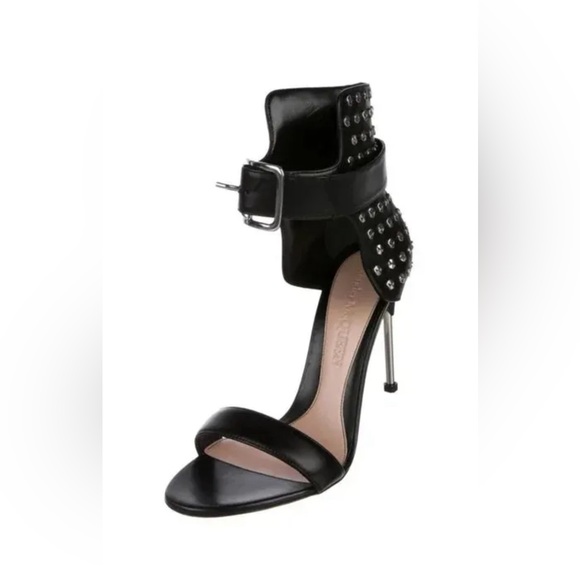 ALEXANDER MCQUEEN Rocker Leather Stud Embellished Sandals - Picture 5 of 13